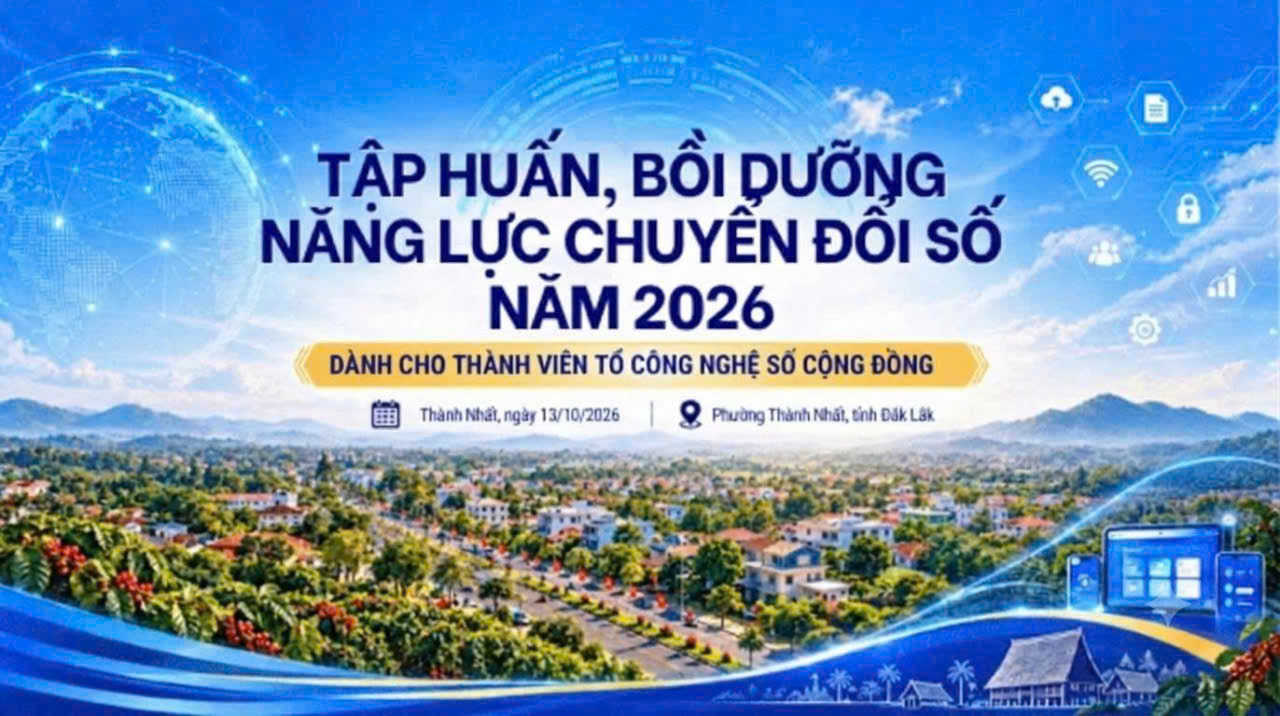Phường Thành Nhất: Tập huấn chuyển đổi số, lan tỏa kỹ năng số thiết thực đến cộng đồng