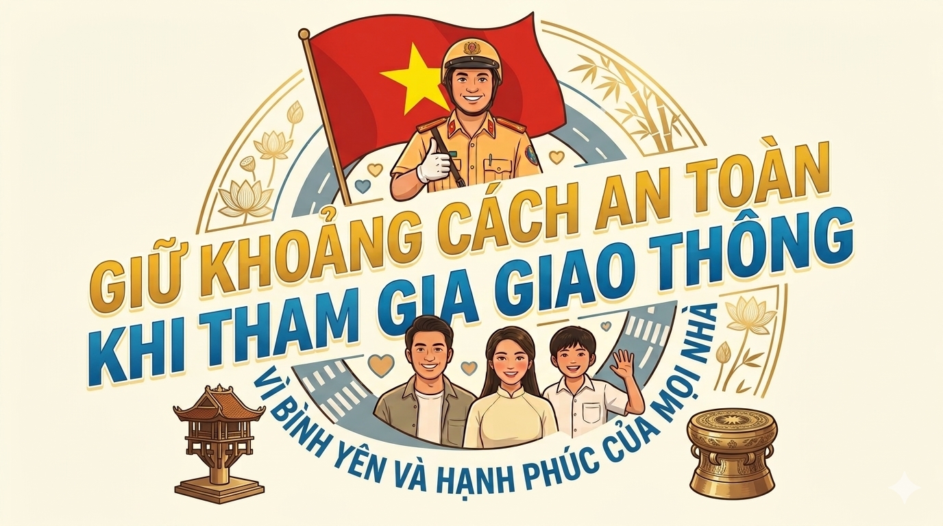 GIỮ KHOẢNG CÁCH AN TOÀN KHI THAM GIA GIAO THÔNG – VÌ BÌNH YÊN VÀ HẠNH PHÚC CỦA MỌI NHÀ