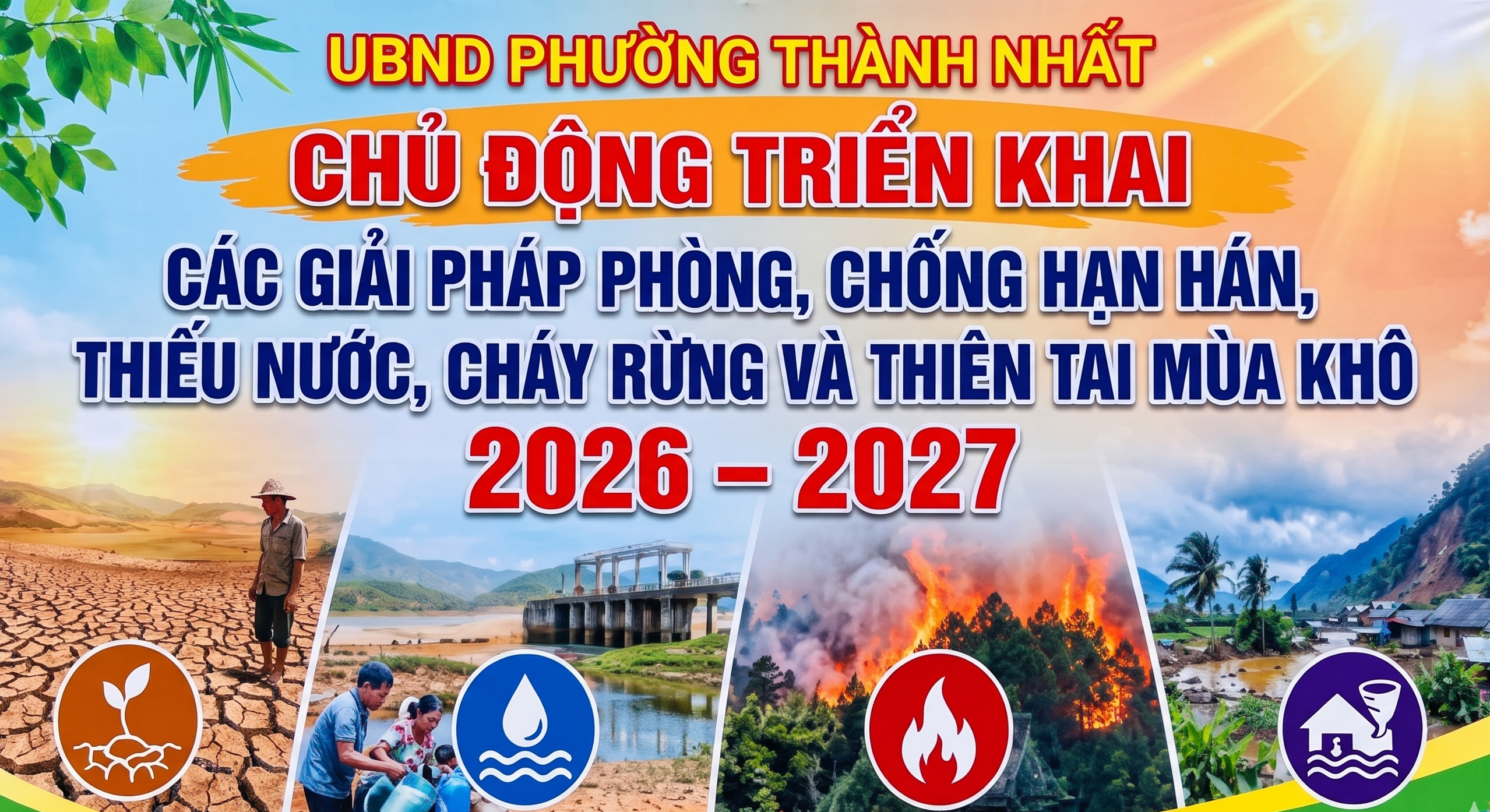 Phường Thành Nhất chủ động triển khai các giải pháp phòng, chống hạn hán, thiếu nước và cháy rừng mùa khô 2026 - 2027