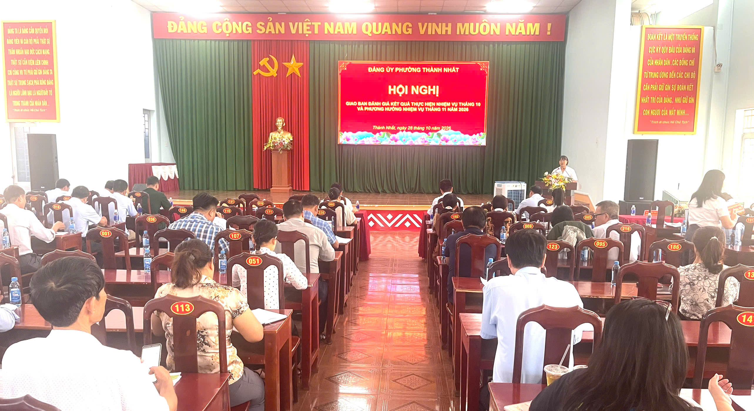 Đảng ủy phường Thành Nhất triển khai nhiệm vụ tháng 11 năm 2026