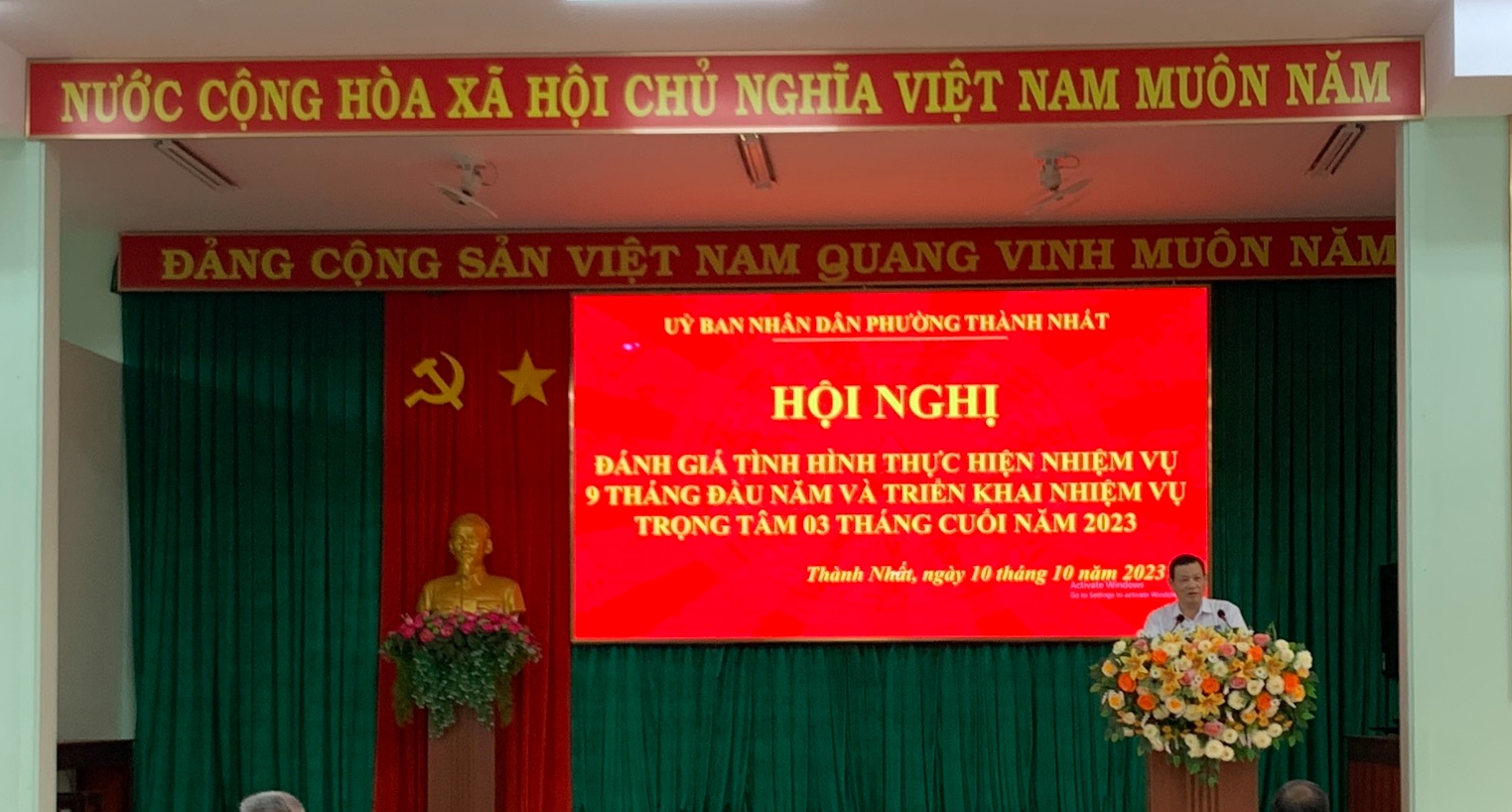 HỘI NGHỊ SƠ KẾT THỰC HIỆN NHIỆM VỤ 9 THÁNG ĐẦU NĂM VÀ TRIỂN KHAI NHIỆM VỤ TRỌNG TÂM 3 THÁNG CUỐI NĂM 2023